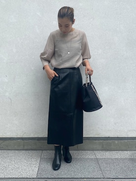 「RODE SKO」｜「アイテム（アクセサリー）」を使った、meiさん（レディース・163cm）の秋コーディネート