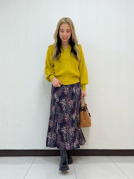 「URBAN RESEARCH ROSSO WOMEN（アーバンリサーチ　ロッソ）のアイテム（ブーツ）」を使った、meiさん（レディース・163cm）の秋コーディネート