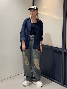 「ASCLO（エジュクロ）のアイテム」を使った、ぬんさん（レディース・169cm）の秋コーディネート