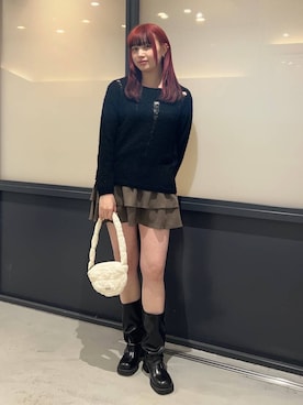 「アイテム（バッグ）」を使った、ぬんさん（レディース・169cm・20代）の冬コーディネート