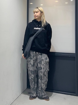 「NOT4NERD（ノットフォーナード）のアイテム（パンツ）」を使った、ぬんさん（レディース・169cm）の秋コーディネート