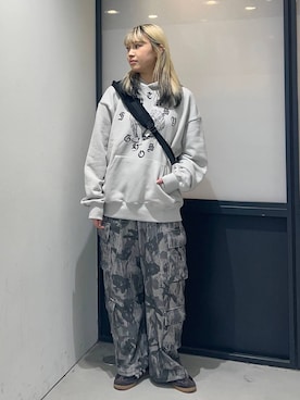 「NOT4NERD（ノットフォーナード）のアイテム（パンツ）」を使った、ぬんさん（レディース・169cm）の秋コーディネート