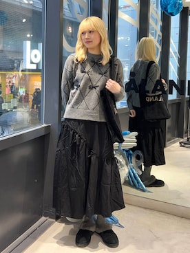 「ALAND（エーランド）のアイテム」を使った、ぬんさん（レディース・169cm）の秋コーディネート