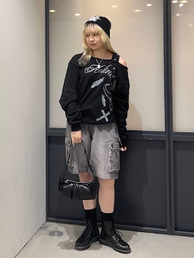 「Midnight Move（ミッドナイトムーブ）のアイテム」を使った、ぬんさん（レディース・169cm）の秋コーディネート