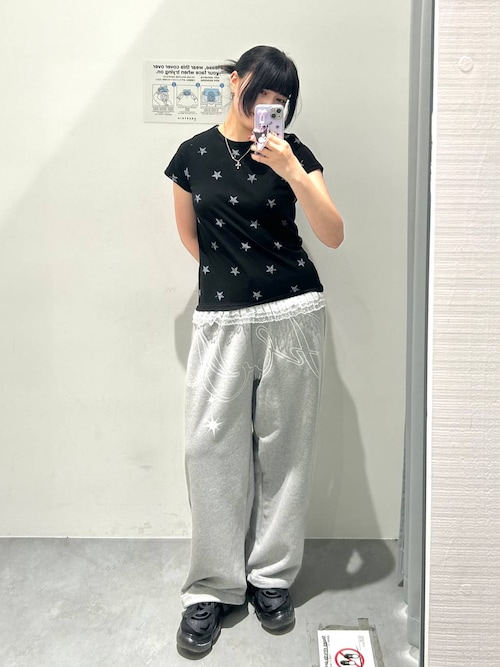 tシャツ FANCY CLUB／レーススターレイヤードＴEE レディース FANCY CLUB／レーススターレイヤードTEE（Tシャツ/カットソー
