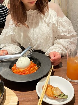 「コットンレース」｜hana【骨格ナチュラル/イエベ春】さん（レディース・154cm）の春コーディネート