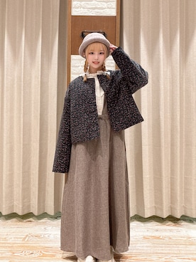 「アイテム（ワンピース/ドレス）」を使った、にしあかね🌼さん（レディース・145cm・20代）の秋コーディネート