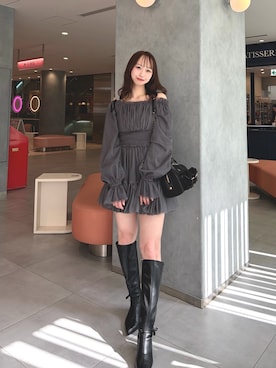 minaさん（レディース・162cm）の春コーディネート