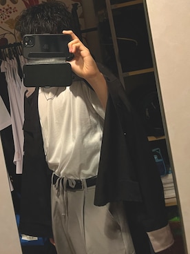 「Right-on（ライトオン）のアイテム（チノパンツ）」を使った、yuutaさん（メンズ・163cm）の秋コーディネート