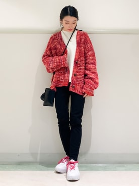 「PUMA（プーマ）のアイテム」を使った、saho(低身長コーデ)さん（骨格ウェーブ・レディース・150cm）の冬コーディネート
