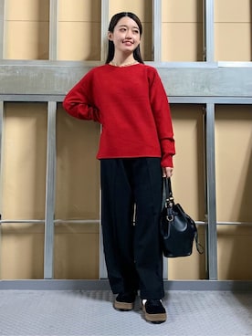 saho(低身長コーデ)さん(レディース・150cm)の冬コーディネート