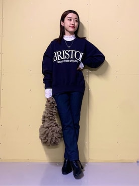 saho(低身長コーデ)さん（レディース・150cm）の冬コーディネート