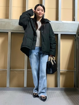 saho(低身長コーデ)さん(レディース・150cm)の冬コーディネート