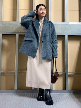saho(低身長コーデ)さん（レディース・150cm）の冬コーディネート