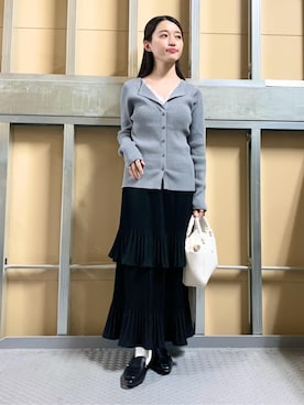 「COCUE（コキュ）のアイテム」を使った、saho(低身長コーデ)さん（レディース・150cm）の春コーディネート