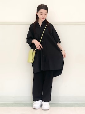 「PUMA（プーマ）のアイテム」を使った、saho(低身長コーデ)さん（骨格ウェーブ・レディース・150cm）の春コーディネート