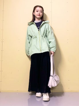 saho(低身長コーデ)さん（レディース・150cm）の春コーディネート