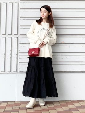 saho(低身長コーデ)さん（レディース・150cm）の秋コーディネート