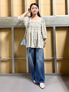 saho(低身長コーデ)さん(レディース・150cm)の春コーディネート
