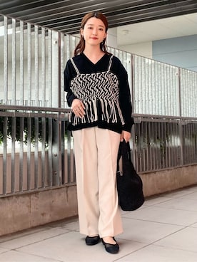 saho(低身長コーデ)さん(レディース・150cm)の春コーディネート