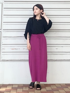 saho(低身長コーデ)さん（レディース・150cm）の夏コーディネート