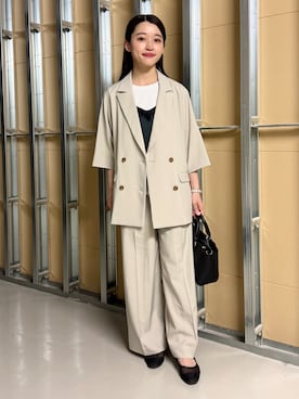 saho(低身長コーデ)さん（レディース・150cm）の春コーディネート