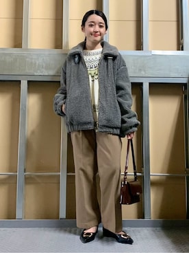 saho(低身長コーデ)さん（レディース・150cm）の冬コーディネート