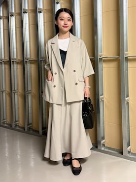saho(低身長コーデ)さん(レディース・150cm)の春コーディネート