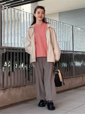 saho(低身長コーデ)さん（レディース・150cm）の春コーディネート