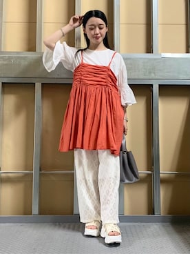 saho(低身長コーデ)さん(レディース・150cm)の夏コーディネート
