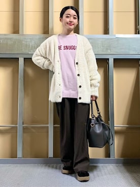 saho(低身長コーデ)さん（レディース・150cm）の冬コーディネート