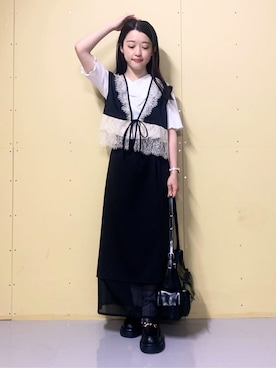 saho(低身長コーデ)さん(レディース・150cm)の春コーディネート