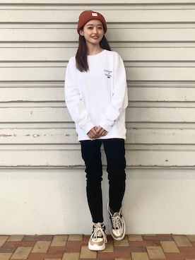 saho(低身長コーデ)さん（レディース・150cm）の冬コーディネート