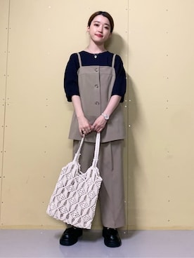 saho(低身長コーデ)さん(レディース・150cm)の春コーディネート