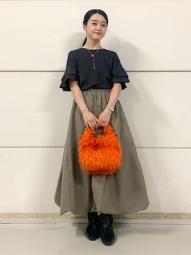saho(低身長コーデ)さん(レディース・150cm)の秋コーディネート