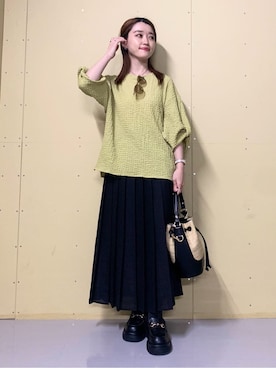saho(低身長コーデ)さん(レディース・150cm)の春コーディネート