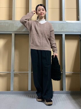 saho(低身長コーデ)さん（レディース・150cm）の冬コーディネート