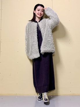 saho(低身長コーデ)さん(レディース・150cm)の冬コーディネート