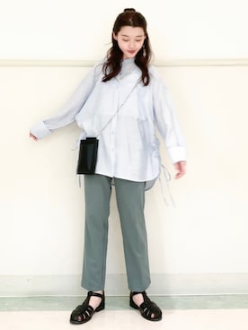 saho(低身長コーデ)さん（レディース・150cm）の春コーディネート