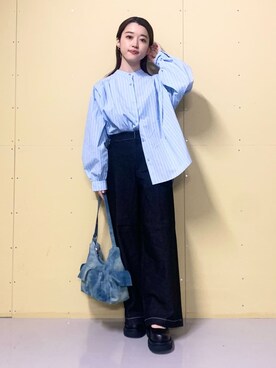 「THE SHOP TK （ザ ショップ ティーケー ）のアイテム（パンプス）」を使った、saho(低身長コーデ)さん（レディース・150cm）の冬コーディネート