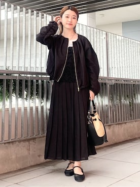 「THE SHOP TK （ザ ショップ ティーケー ）のアイテム（スカート）」を使った、saho(低身長コーデ)さん（レディース・150cm）の春コーディネート