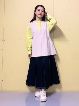 saho(低身長コーデ)さん(レディース・150cm)の冬コーディネート