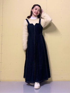 saho(低身長コーデ)さん(レディース・150cm)の冬コーディネート