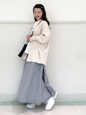 saho(低身長コーデ)さん（レディース・150cm）の春コーディネート