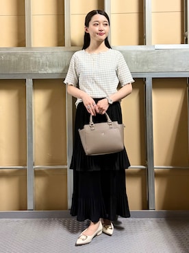 saho(低身長コーデ)さん（レディース・150cm）の春コーディネート