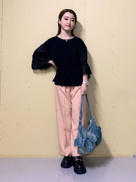 saho(低身長コーデ)さん(レディース・150cm)の春コーディネート