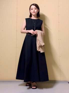 「アイテム（ワンピース/ドレス）」を使った、saho(低身長コーデ)さん（レディース・150cm・20代）の夏コーディネート
