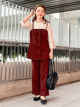 「THE SHOP TK （ザ ショップ ティーケー ）のアイテム（パンプス）」を使った、saho(低身長コーデ)さん（レディース・150cm）の春コーディネート