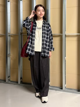 saho(低身長コーデ)さん(レディース・150cm)の秋コーディネート