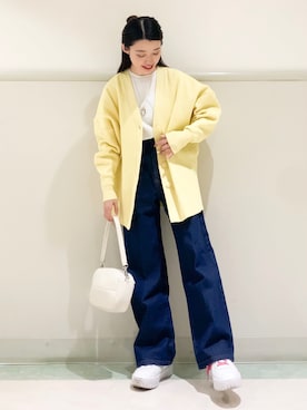 「PUMA（プーマ）のアイテム」を使った、saho(低身長コーデ)さん（骨格ウェーブ・レディース・150cm）の春コーディネート